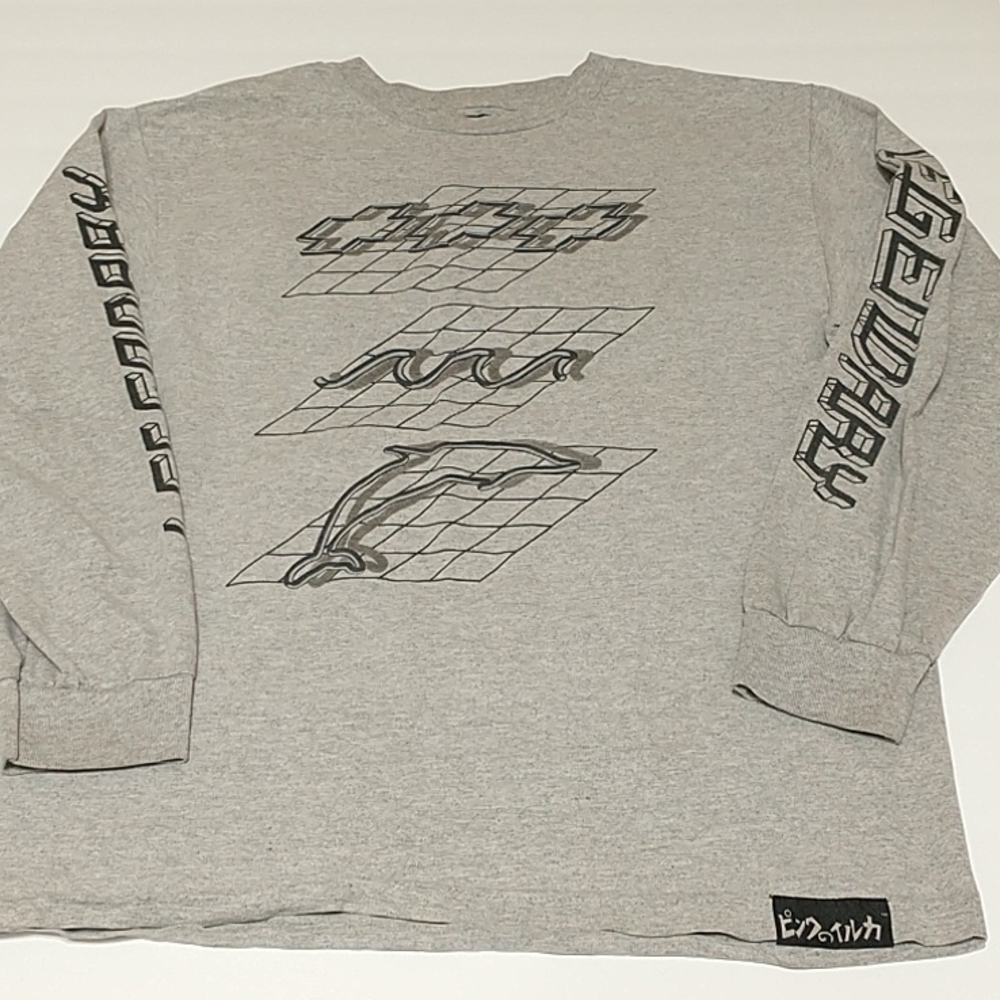 pink+dolphin long sleeve for men t- shirt